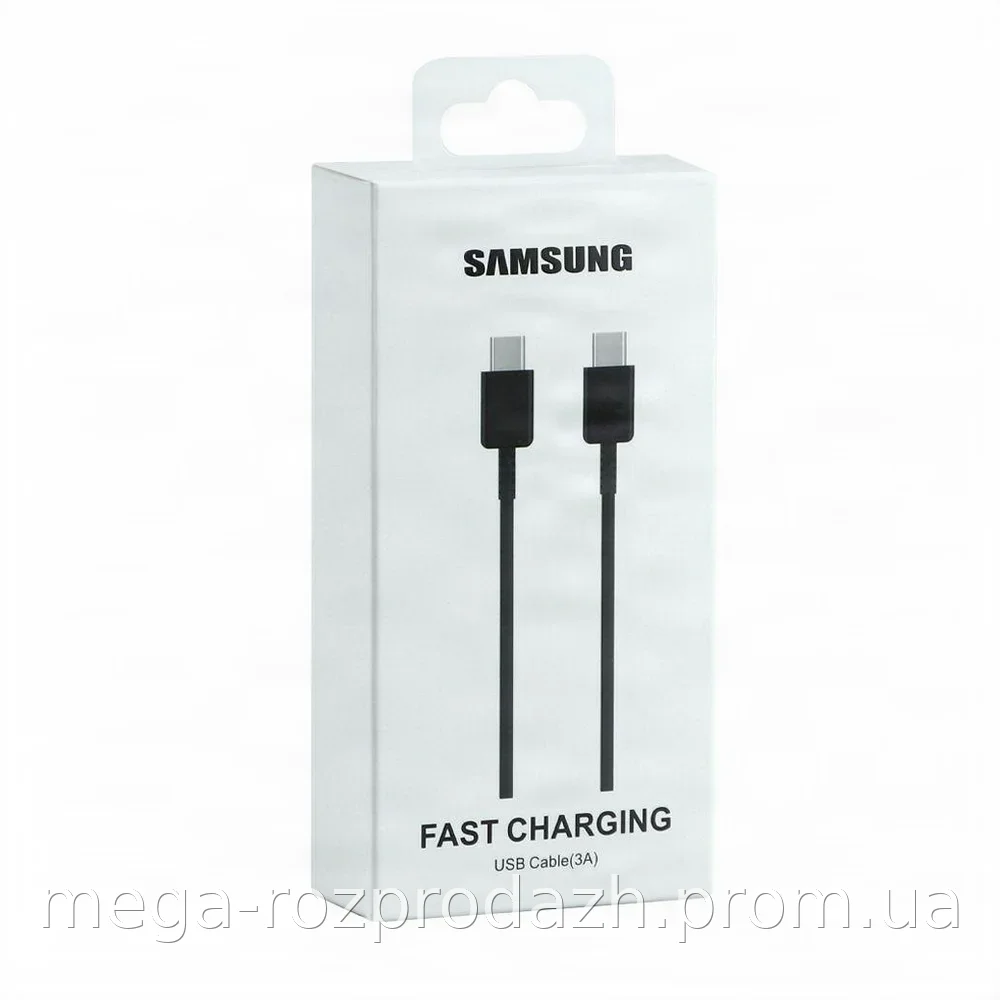 Кабель USB Type-C to Type-C 25W 3A 1 м Black Edition оригінал для швидкої зарядки смартфонів та планшетів