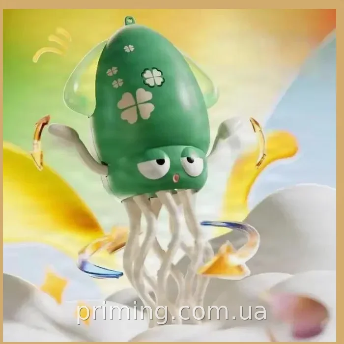 Інтерактивний танцюючий восьминіг Squid Toys Dance 158-31C з музикою та світлом на акумуляторі USB для дітей