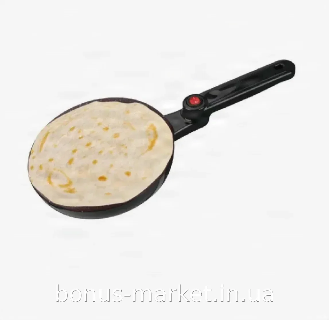 Электрическая блинница Domotec MS-5209В 600 Вт с антипригарным покрытием 20 см, погружная сковорода для дома