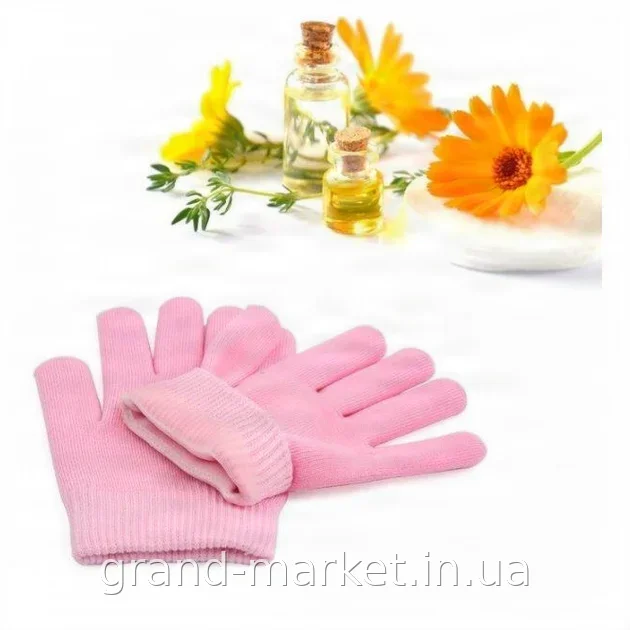 Увлажняющие косметические перчатки Spa Gel Gloves для рук, уход за сухой кожей, многоразовые до 50 раз