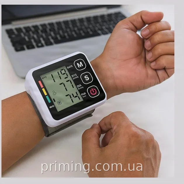 Автоматичний тонометр AND 5316 на плече, компактний з LCD-дисплеєм, вимірювання тиску та пульсу