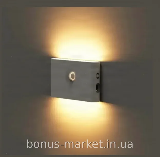 Аккумуляторный настенный светильник Smart Induction lamp AND HA-182 с датчиком движения, LED ночник 2 Вт