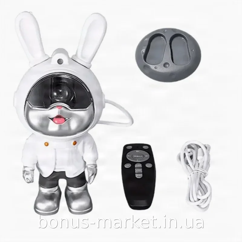 Ночник-проектор звездного неба Moon Bunny с пультом ДУ, светодиодный RGB, для детской комнаты и подарка