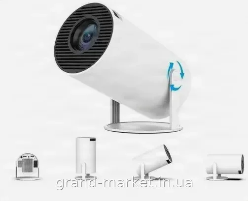 Смарт-проектор HY300 4K Android 11 портативний LED з Wi-Fi та Bluetooth 5.0 для домашнього кінотеатру та офісу