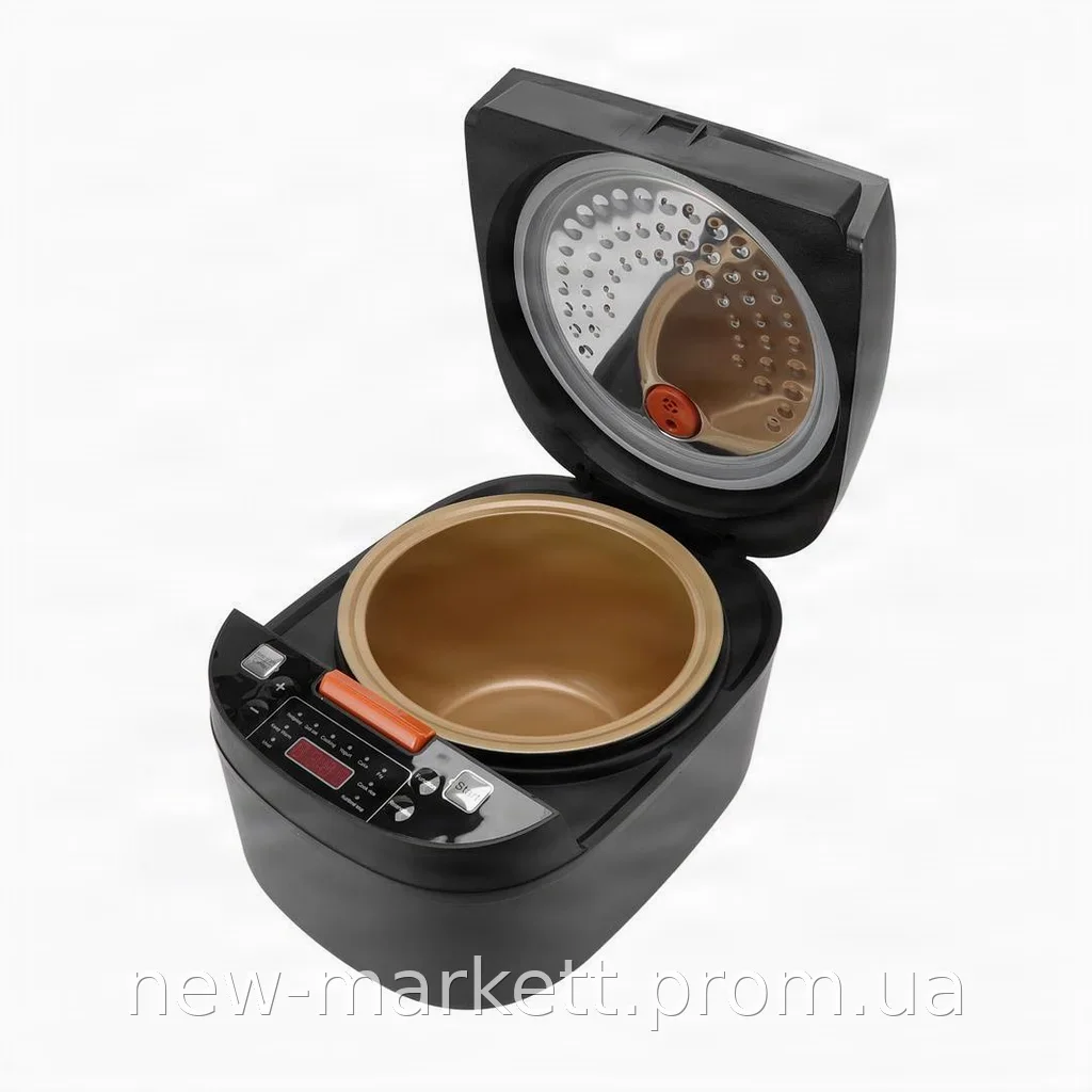 Умная рисоварка rice cooker A1-001А на 5 литров 900 Вт для дома, приготовления риса, плова и каш с автоподогревом