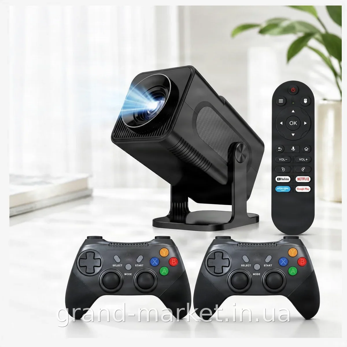 Проектор HCS350 pro AND HA-196 для домашнего кинотеатра с Wi-Fi 5G и Bluetooth, 36000 встроенных игр