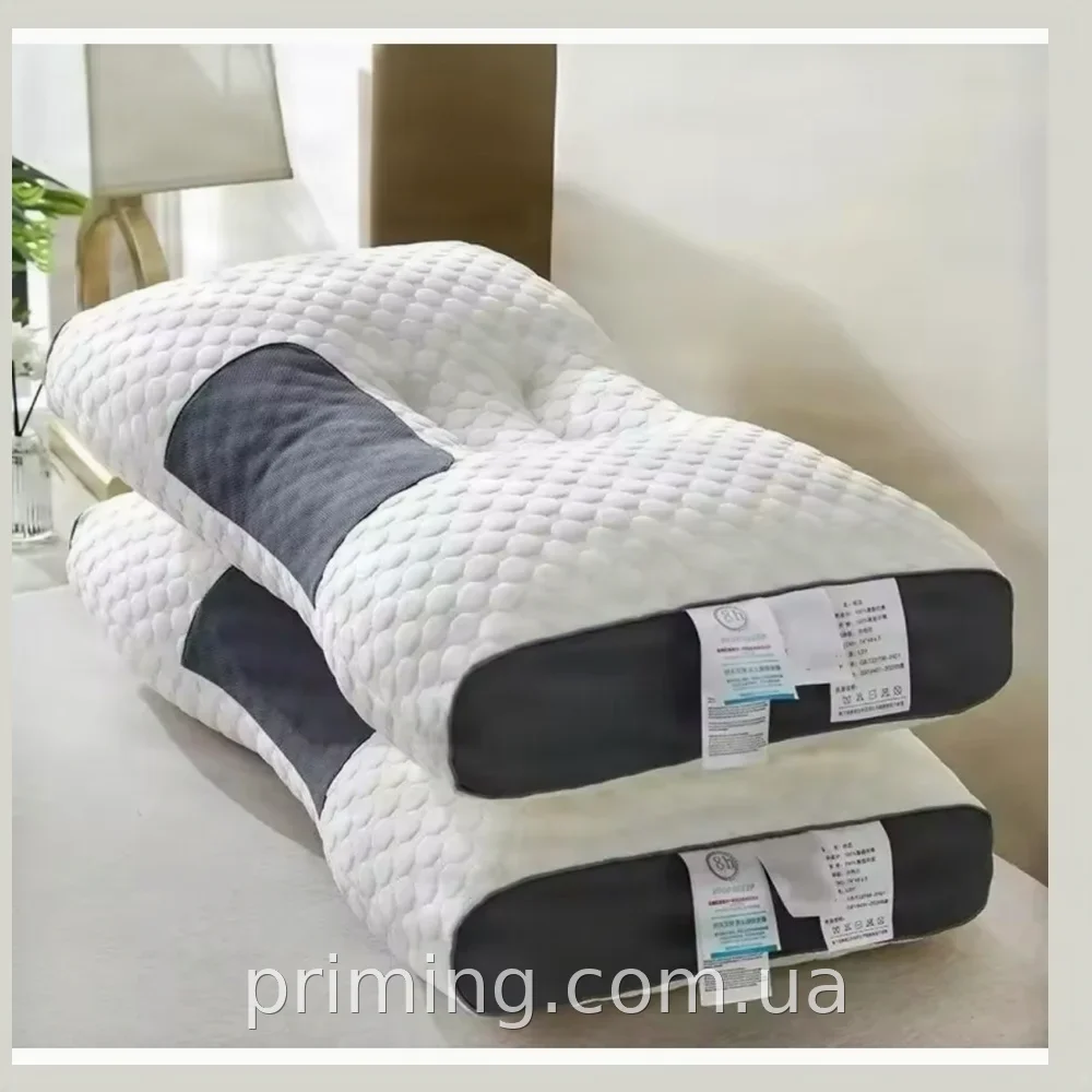 Ортопедична масажна подушка для сну PILLOWAND 1-34 анатомічна з ефектом пам'яті для підтримки шиї