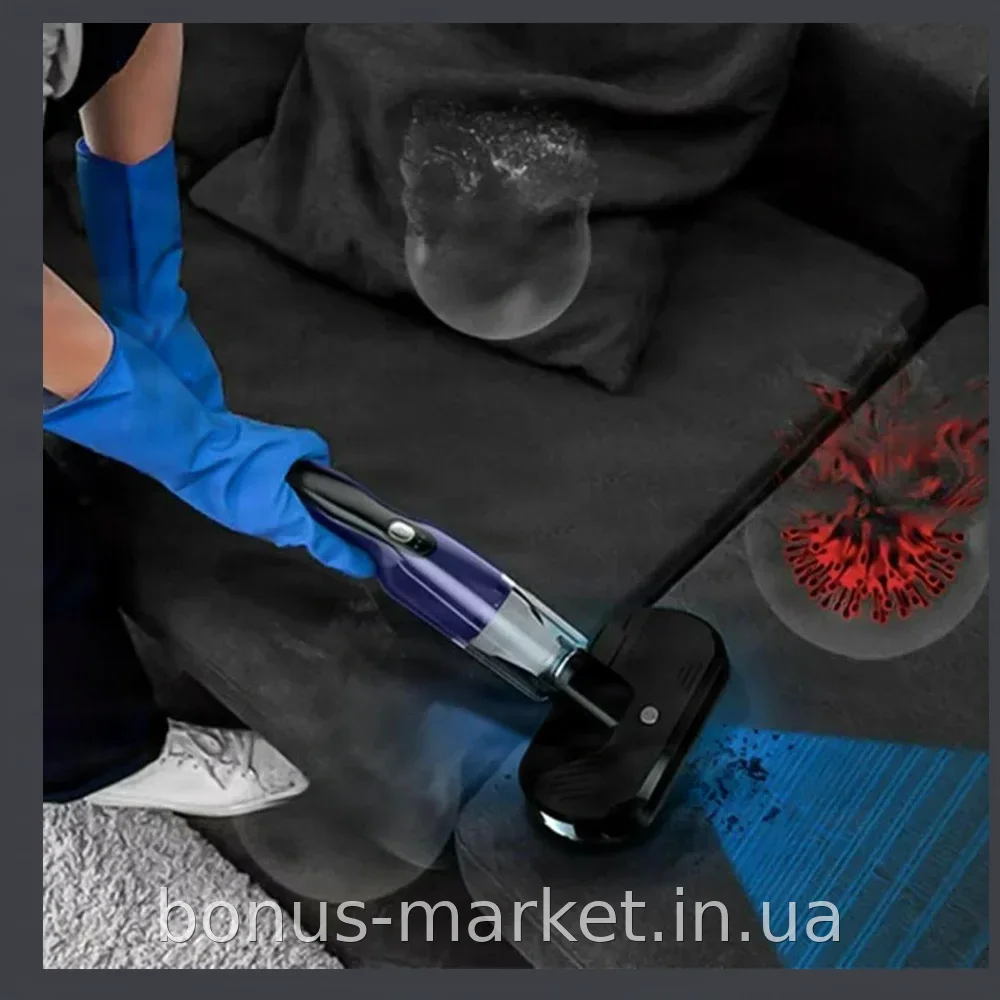Аккумуляторный пылесос 3в1 ручной беспроводной для дома и авто, 4000 мАч, длительная работа, модель BG-XCQ01