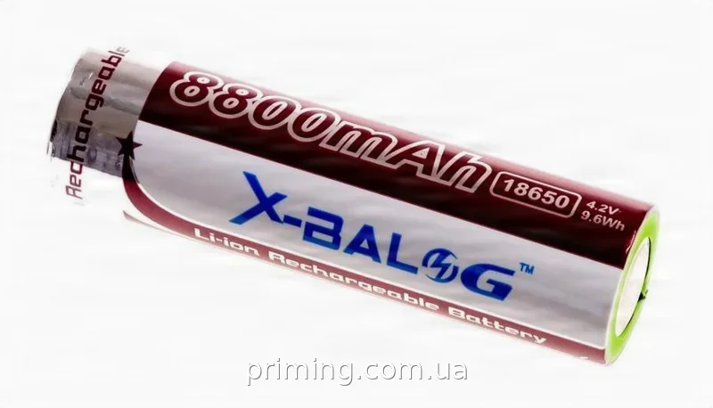 Аккумулятор 18650 X-Balog 8800mAh 4.2V Li-ion для мощных фонарей и электроники - надёжный источник энергии