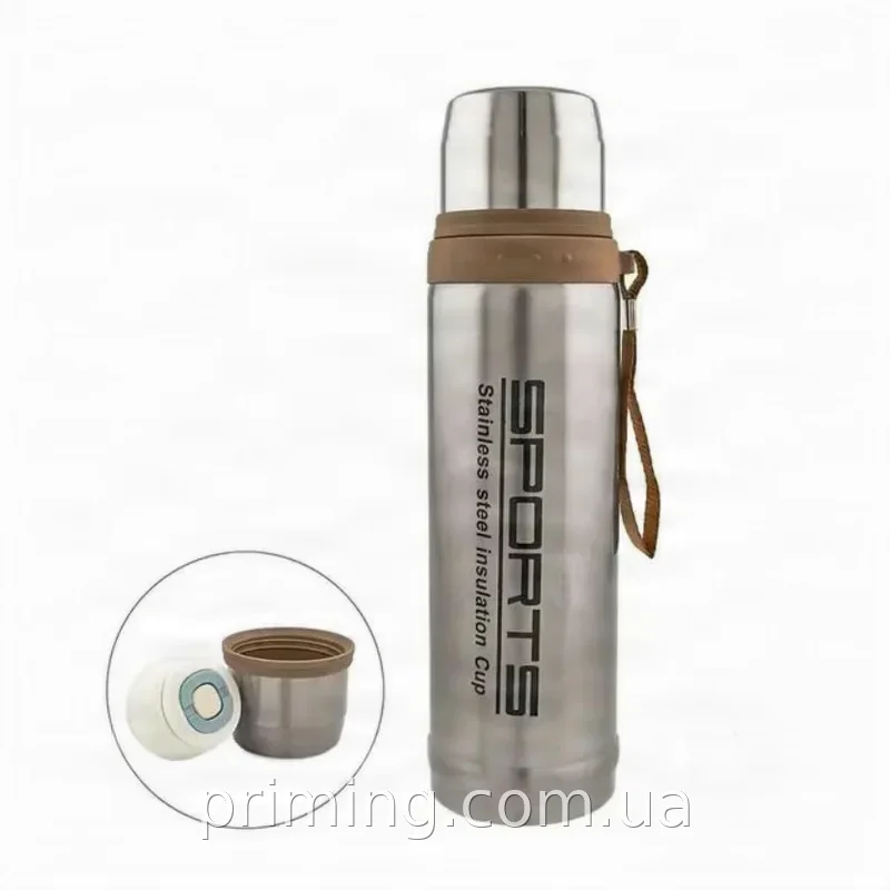 Термос из нержавеющей стали Stainless Steel Cup 375 мм для чая и кофе с широким горлом, подходит в посудомойку