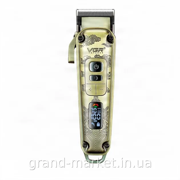 Аккумуляторная машинка для стрижки VGR V-005, 8 насадок, керамические лезвия, Li-ion, 250 мин работы