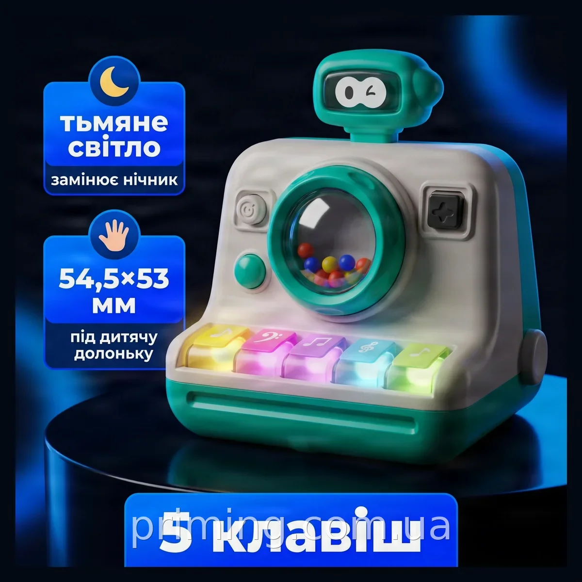 Электронное мини-пианино для детей - развивающая игрушка-пазл, музыкальный тренажёр Монтессори