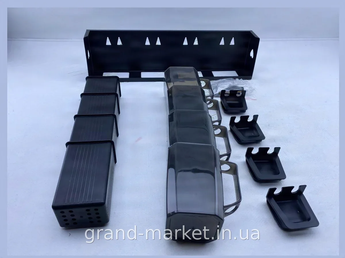 Настінний тримач для зубних щіток Storage Shelf AND-76-10-45PCS на 4 стаканчики, пластиковий органайзер