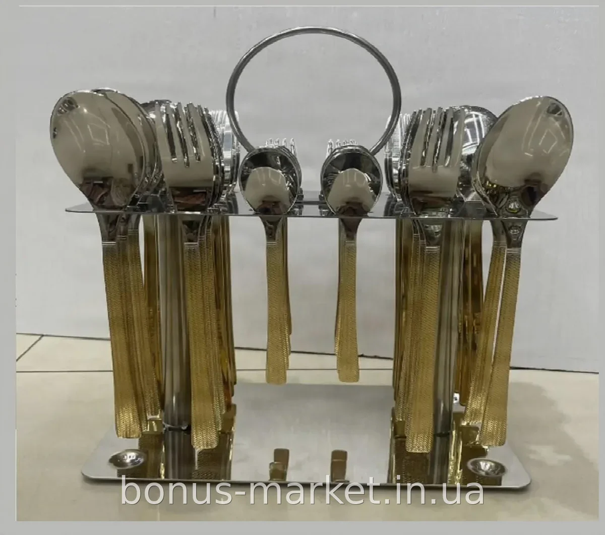 Набор столовых приборов CUTLERY CD-01 на 12 персон 37 предметов из нержавеющей стали глянцевый серебристый