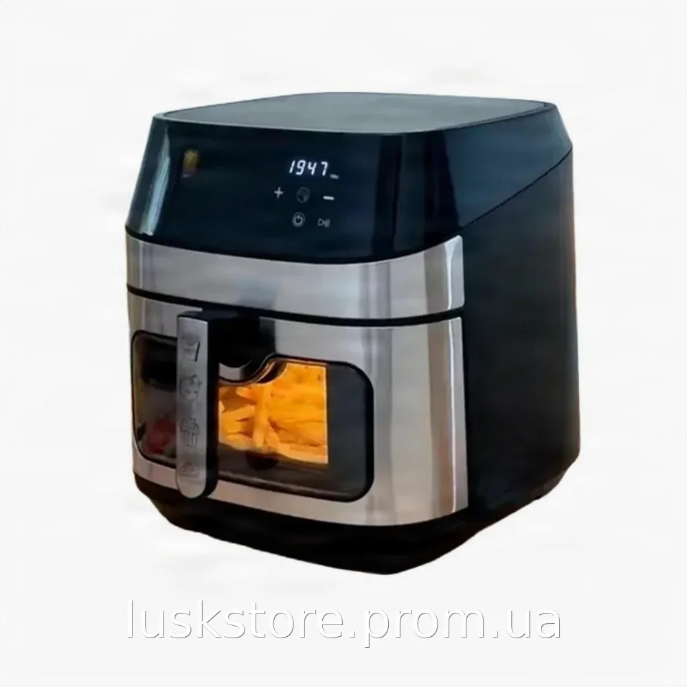 Аэрогриль-мультипечь Domotec MS-3222, 12 л, 2800 Вт - аэрофритюрница без масла, 6 программ, сенсорный экран