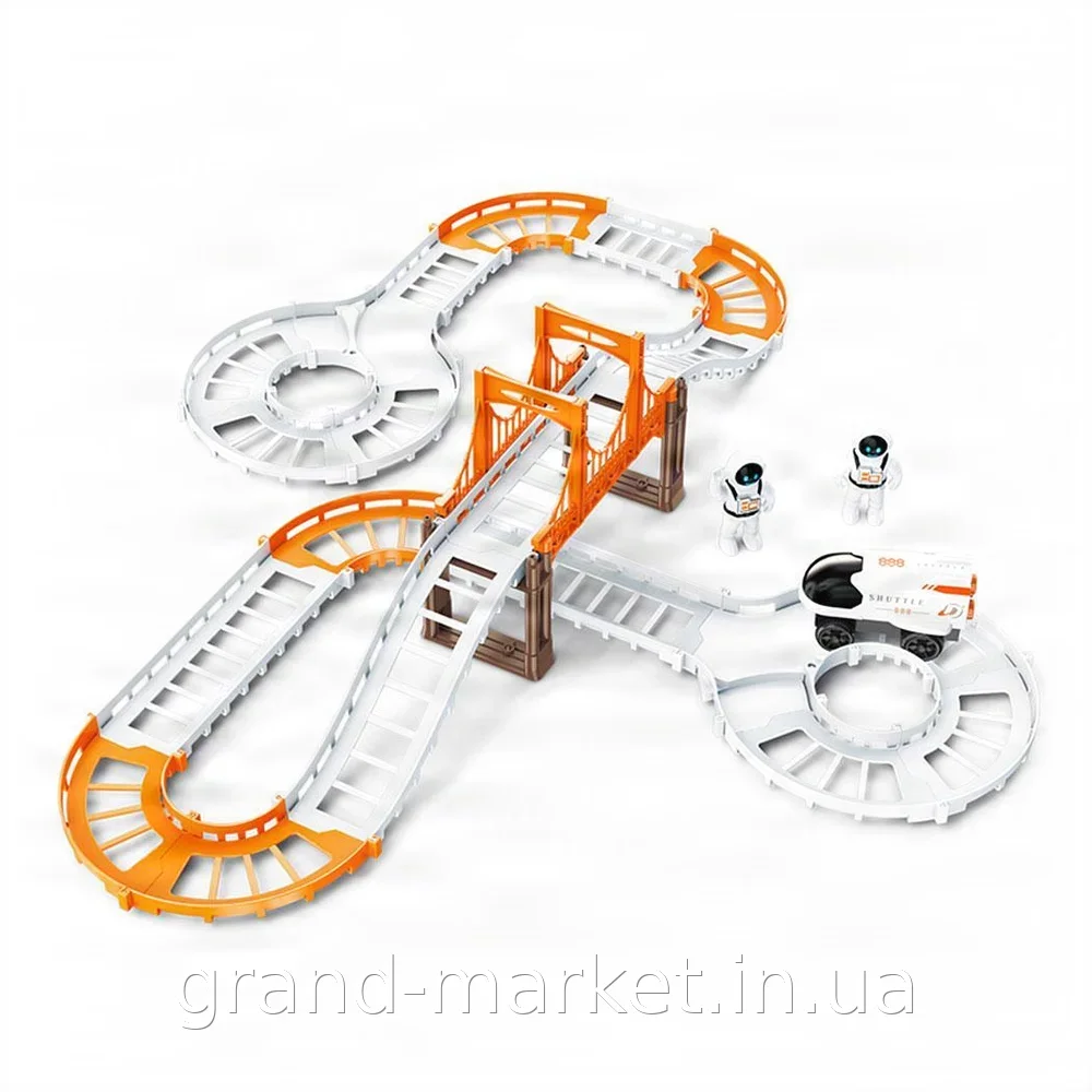 Автотрек космічний Outer Space Track LT243173 зі світлом і звуком, великий набір 42 деталі для дітей від 3 років