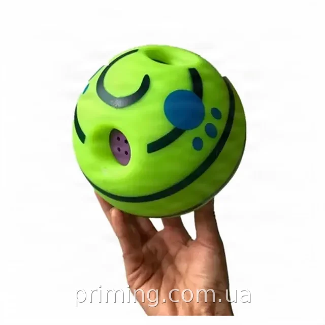Мяч-игрушка для собак Wobble Wag Giggle Ball AND-98 - резиновый, со звуком, для активных игр на улице
