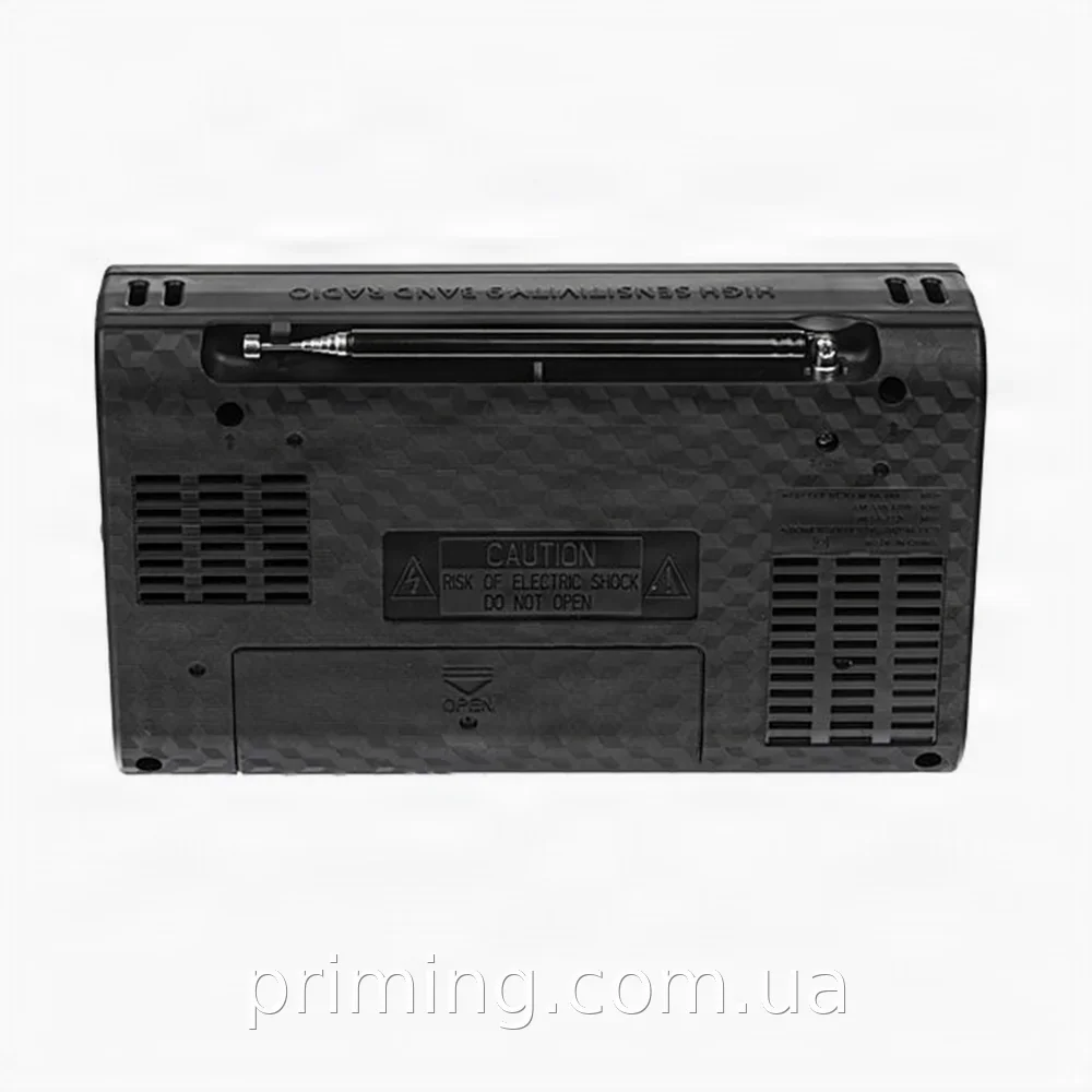 Аккумуляторный радиоприемник Golon RX 3040 FM/AM/SW Black с USB, механической настройкой и медиаплеером 3 Вт
