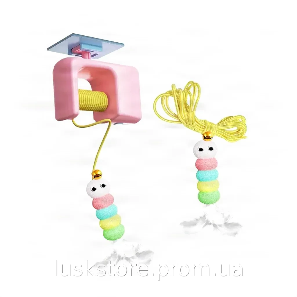 Интерактивная игрушка для кошек на присоске с автоматическим движением мячика Pet Toy Ball 1490, бесшумная