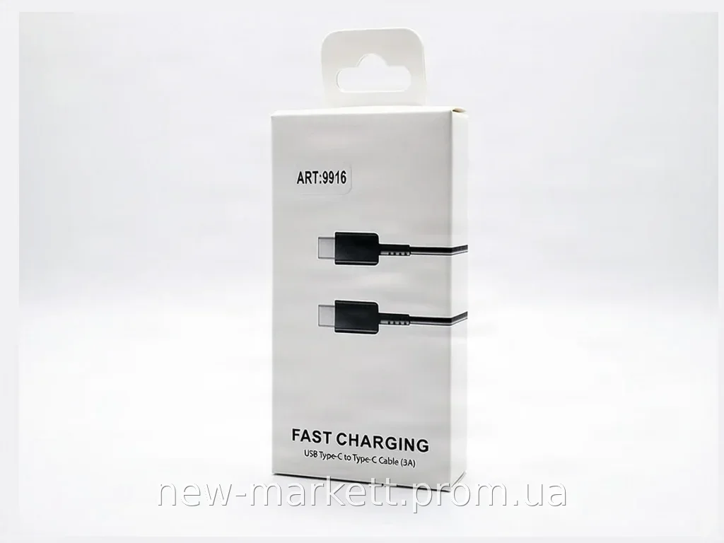 Кабель USB Type-C to Type-C 25W 3A 1м Black Edition для швидкого заряджання смартфонів, планшетів та гаджетів