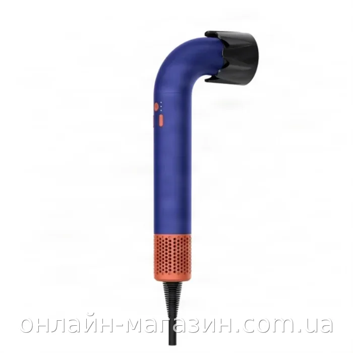 Фен для волос Safmax 2200 Вт с ионизацией, 3 насадки, 3 режима температуры, 2 скорости, холодный обдув, фиолетовый