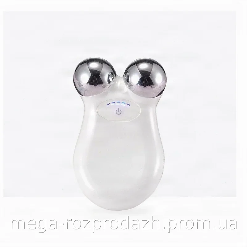 Вибромассажер Micro Current Skin для лица и тела, аккумуляторный USB, с 2 головками для домашнего ухода