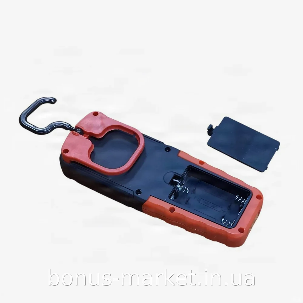 Светодиодный ручной фонарик на магните с крючком Torch LED BL-205 COB красный, вес 70 г, для дома и авто