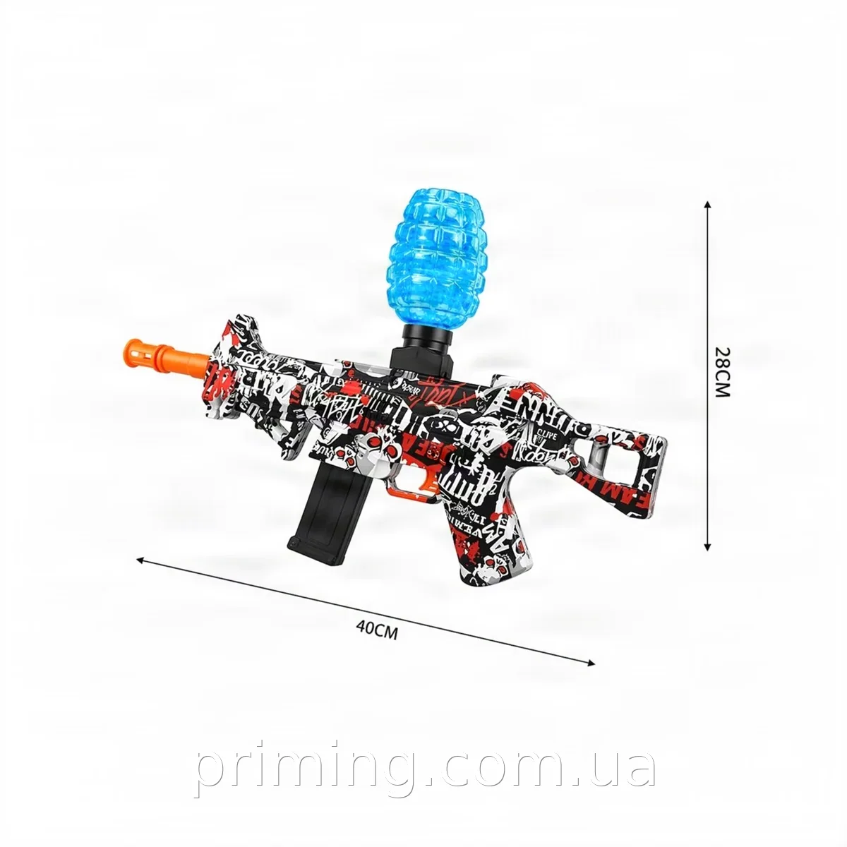Орбибольный автомат UMP45 с гелевыми шариками, аккумуляторный, для мальчиков, дальность 25 м