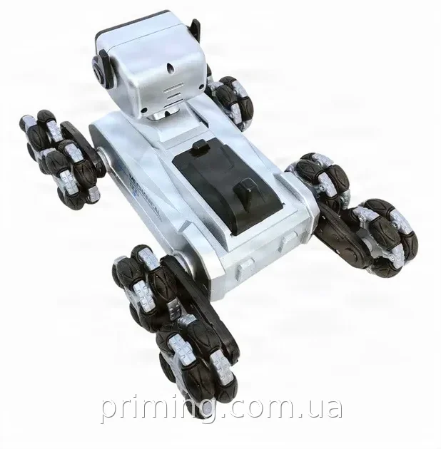 Радіокерований робот-собака H29-1 білий з LED-підсвіткою, звуком і мелодіями на акумуляторі для дітей