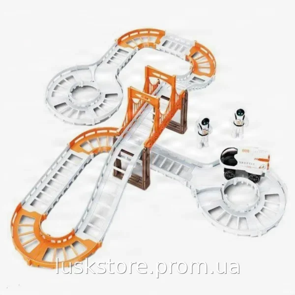 Автотрек космический Outer Space Track LT243173 со светом и звуком, большой набор 42 детали для детей от 3 лет