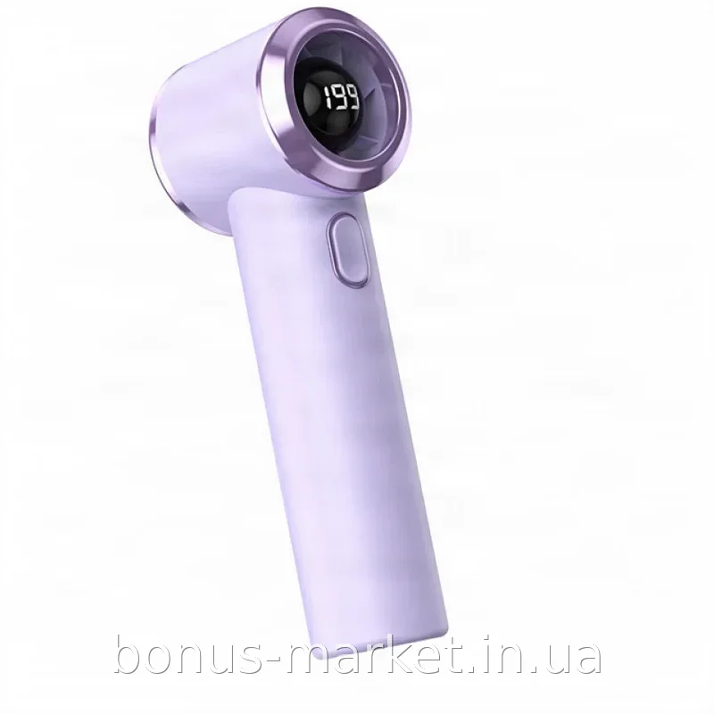 Аккумуляторный ручной вентилятор Т236, портативный USB, три скорости, цифровой дисплей, влагозащита