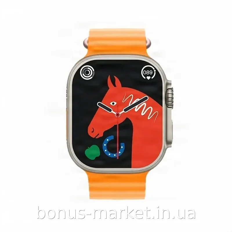 Смарт часы Smart Watch RM22 с наушниками и беспроводной зарядкой, 2 ремешка в комплекте, для Android и iOS