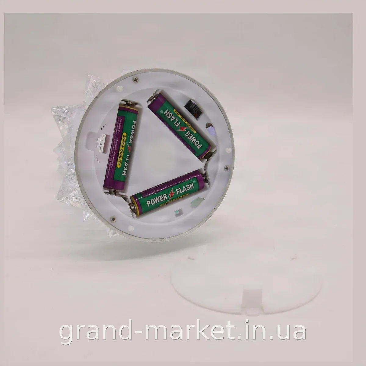 Светильник декоративный новогодний Ёлка HC-S046 с LED-подсветкой и снегом, питание от USB или батареек
