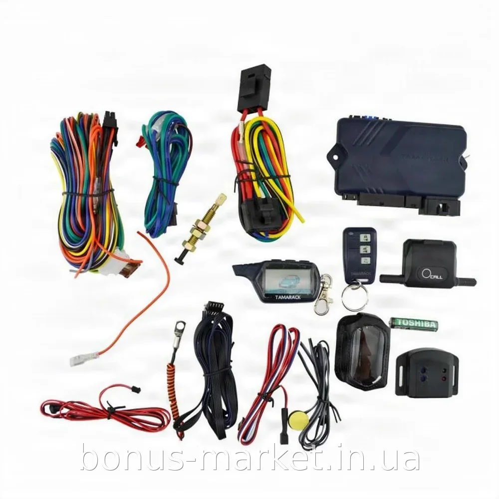 Автосигнализация двусторонняя CAR ALARM 2 WAY B9 AND 5850 с автозапуском, LCD-брелоком и датчиком удара