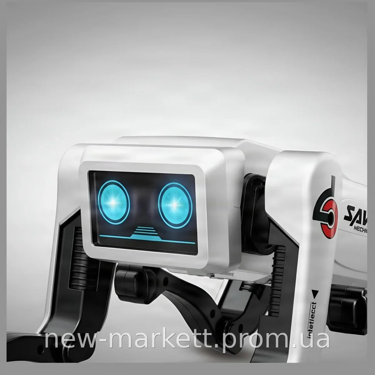 Робот-собака интерактивный на пульте управления AI Robot, световые эффекты, белый для детей и подростков