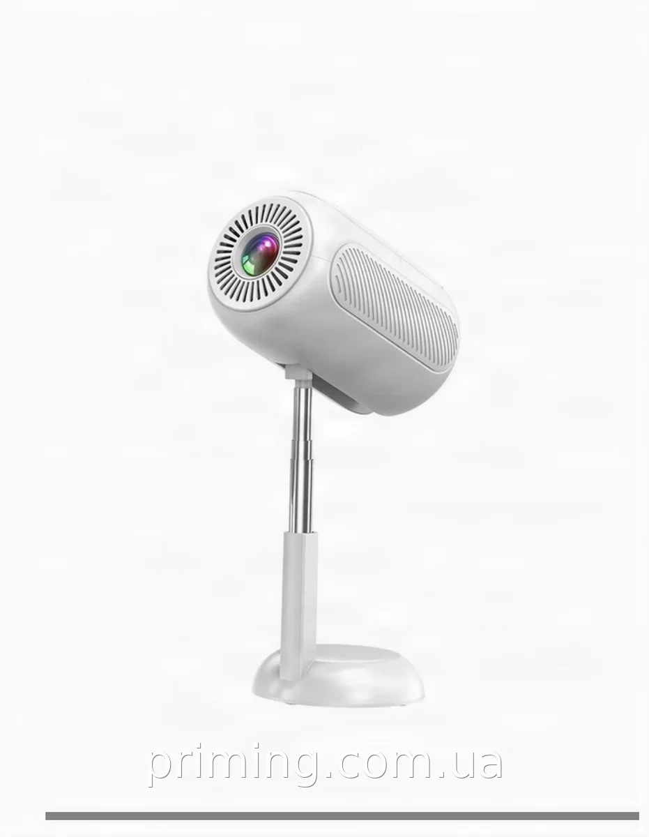 Портативний проектор TS-6 з Android 13 та LED лампою HD 1080p для домашнього кінотеатру та офісу, білий