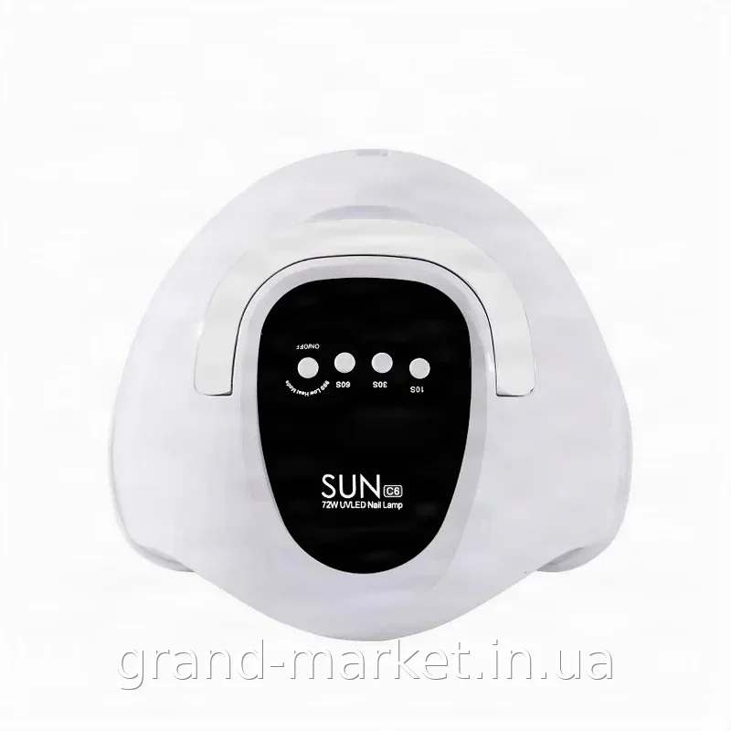 LED лампа для сушки гель-лака SUN C6 36 Вт, профессиональная для маникюра и педикюра, с таймером и сенсором