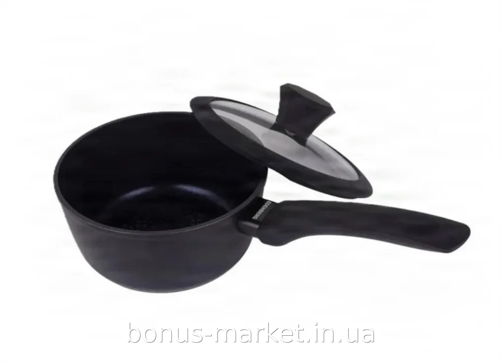 Ковш Edenberg EB-3482 с крышкой, алмазное антипригарное покрытие, литой алюминий 1,5 л, для индукции