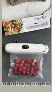 Вакуумный упаковщик для продуктов с дисплеем Vacuum Sealer Model 1 для хранения еды в пакетах набор