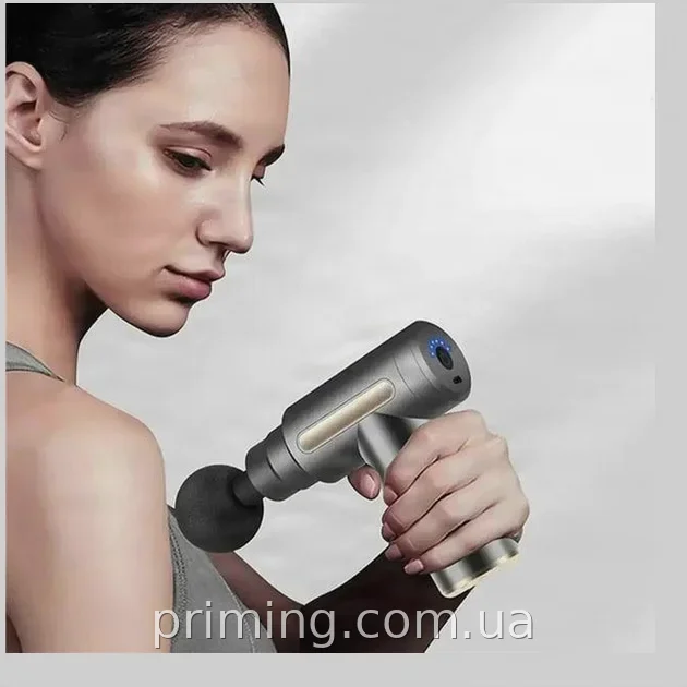 Перкуссионный массажер AND XL-1011 Massage Gun аккумуляторный для шеи, спины, ног и тела, электрический пистолет