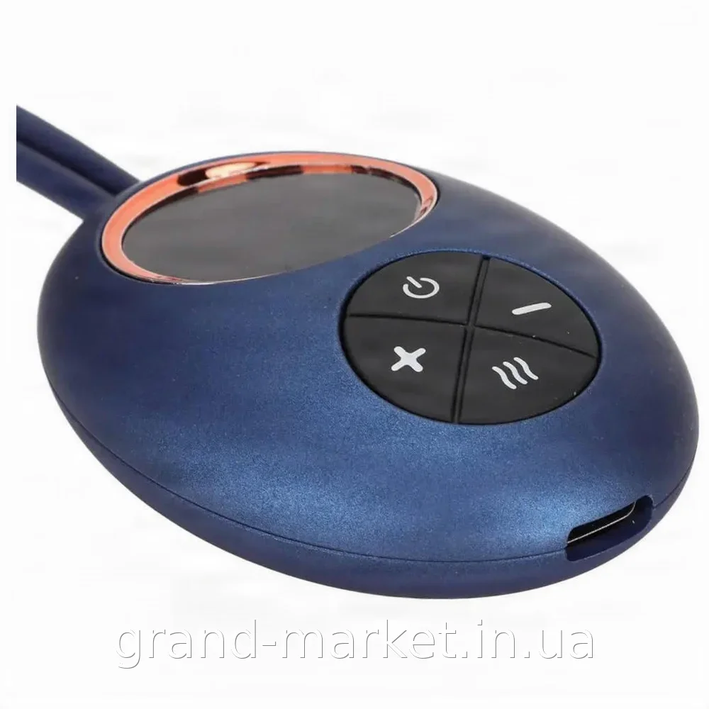 Бездротовий імпульсний масажер для шиї Neck Massager DZ-02, EMS з підігрівом, 5 режимів, USB зарядка Li-ion