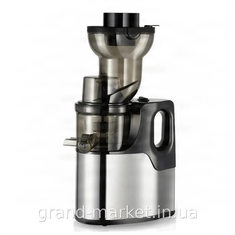 Соковижималка електрична Domotec RAF R-2857, 150 Вт, 1.5 л, нержавіюча сталь, реверс, дві швидкості