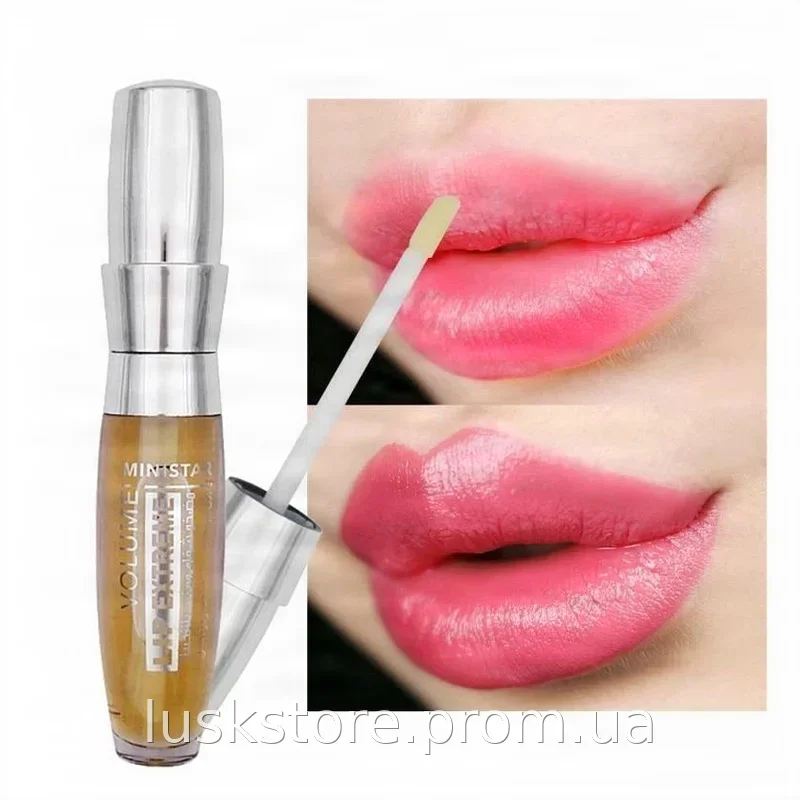 Масло-блеск для губ Ministar Lip Extreme 3D имбирный - увеличивает объем, увлажняет, дарит глянцевый блеск