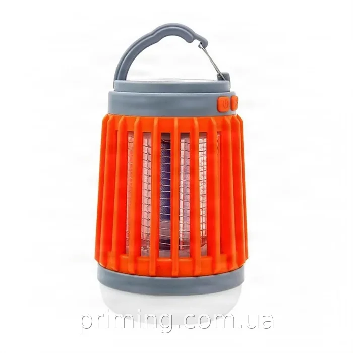 Аккумуляторный кемпинговый фонарь от комаров 3в1 Powermaster W851, светодиодный подвесной с солнечной батареей