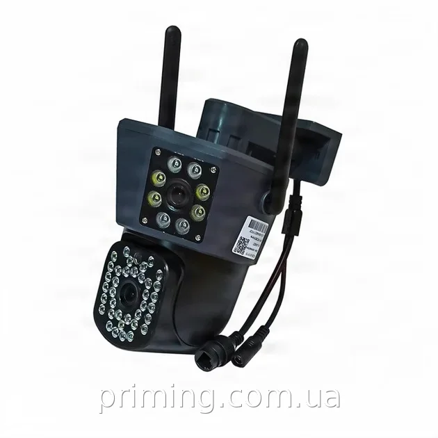Уличная Wi-Fi камера видеонаблюдения IPC360 поворотная 9 Мп с тремя объективами и ИК-подсветкой до 25 м
