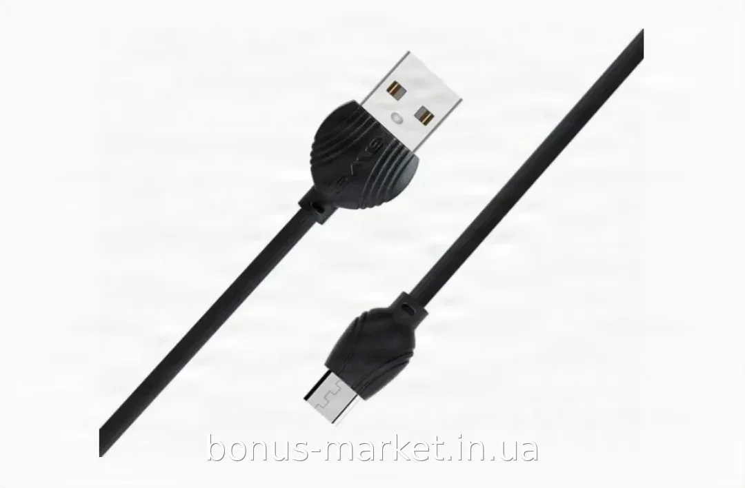 Кабель AWEI CL-61 Micro-USB 1 м черный, быстрая зарядка до 2.5 А 15 Вт, синхронизация, прочная оплетка