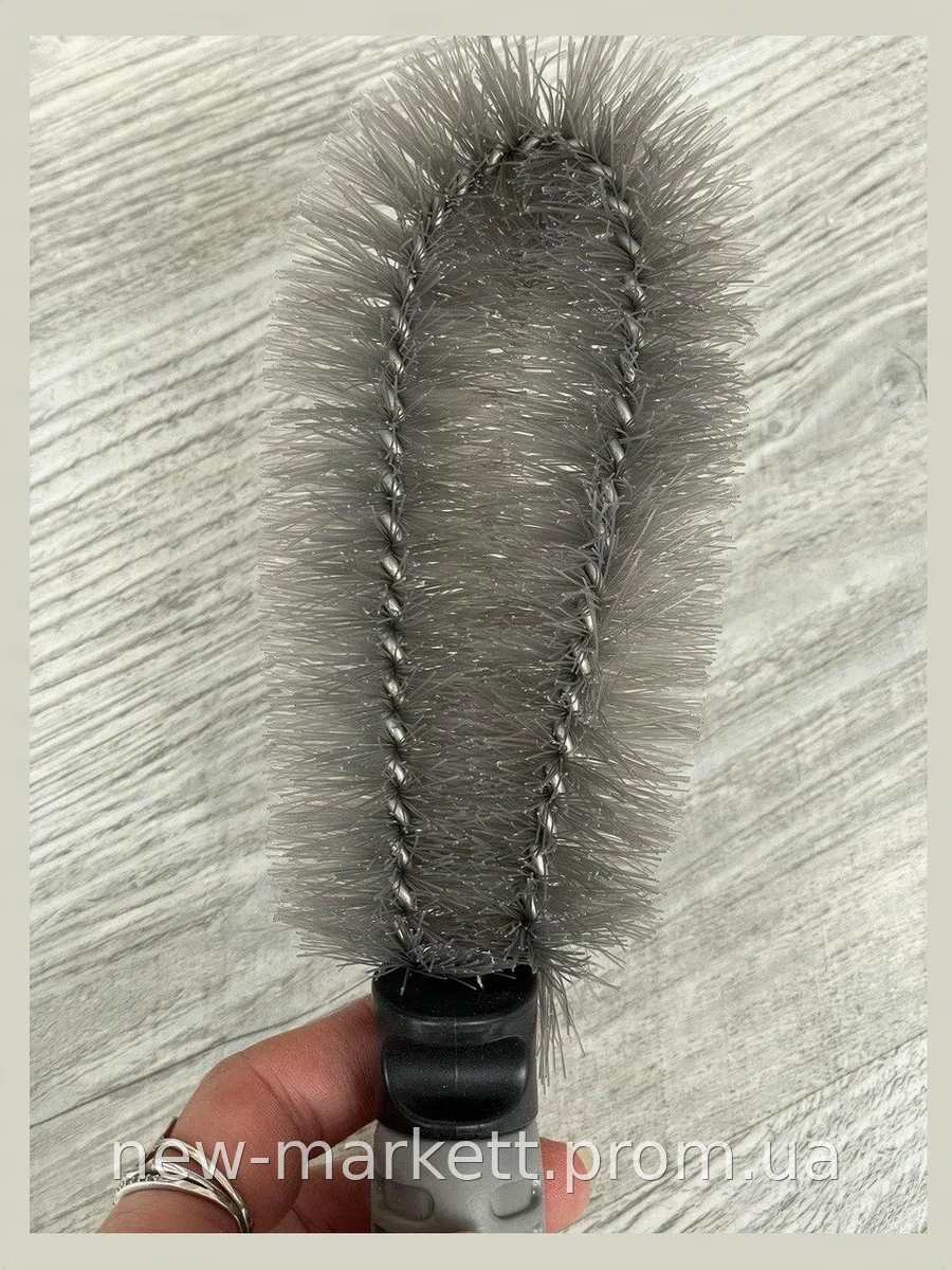 Щетка для мойки дисков и колес автомобиля K2 Brush PRO 27x6 см, алюминиевая ручка, синтетический ворс