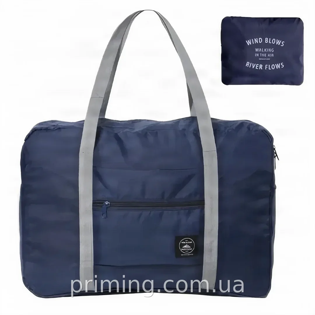 Дорожная сумка Travel Bag AND 48×32×16 см из влагоотталкивающего полиэстера, синяя - для путешествий и спорта