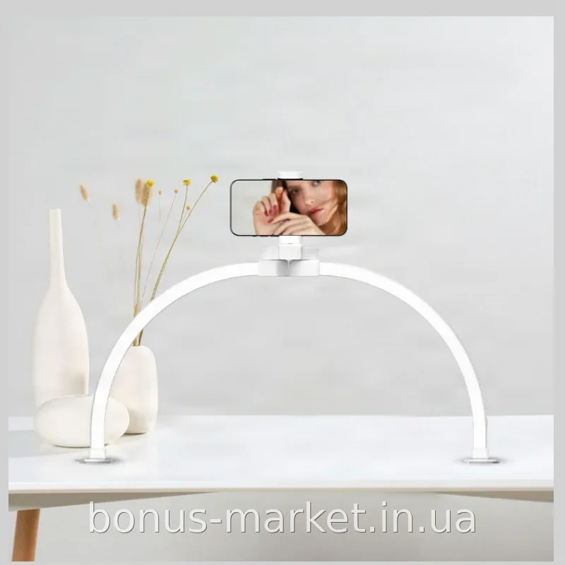 LED лампа для маникюра профессиональная F-686 1200 Lm 47 см белая настольная для салона красоты и дома