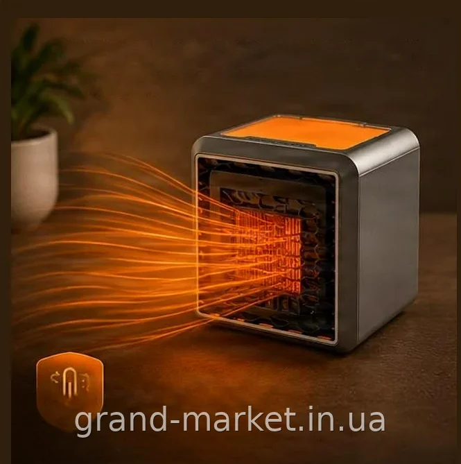 Керамический тепловентилятор Handy Heater Pure Warmth GA1 1500Вт настольный с термостатом и подсветкой